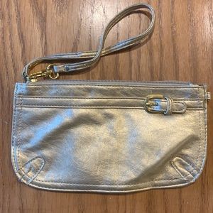 Gold Neumann Marcus Wristlet